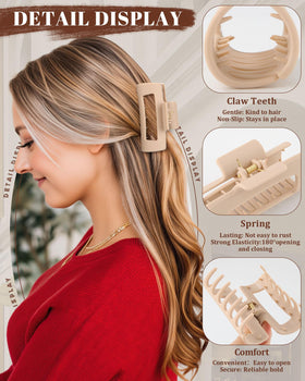Ufgin packaging image of the three-pack silicone claw clips in a gift-ready box