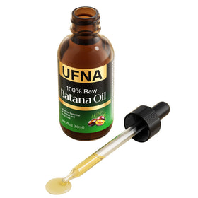 UFNA Batana Oil seal and shine on damp hair after application.