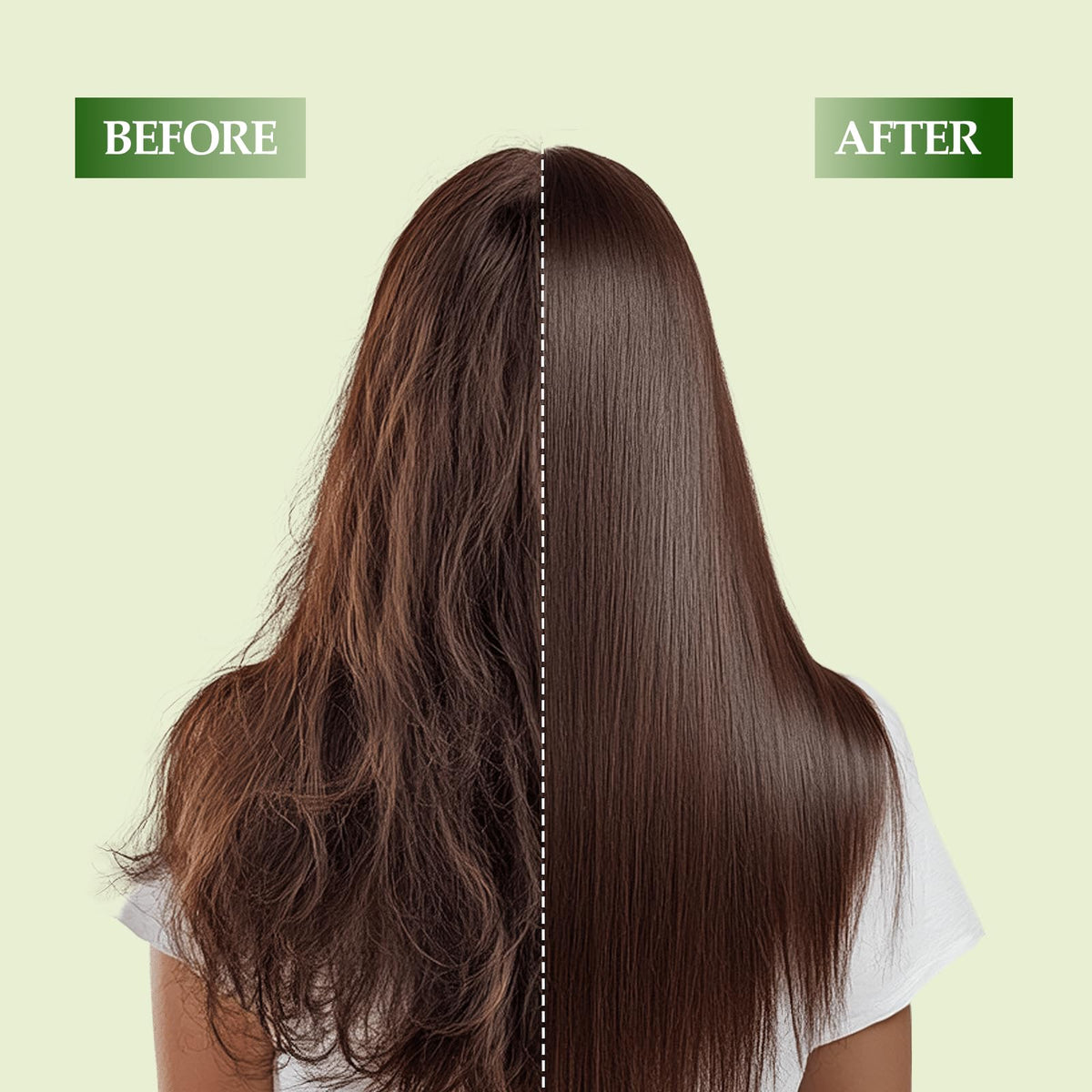UFNA Batana Oil hair shine shot hints at glass-like luster.