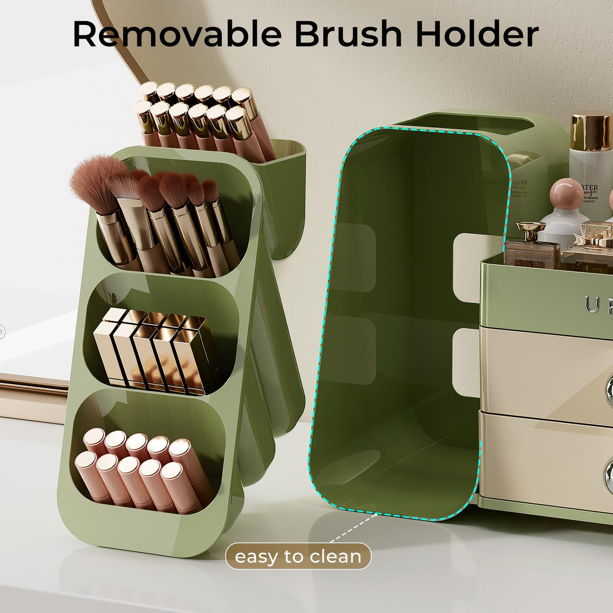 UFORU makeup organizer in chic colors makes a thoughtful gift for beauty lovers.
