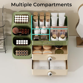 UFORU large-capacity cosmetic case offers ample storage for palettes and skincare bottles.