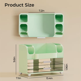 Easy to assemble UFORU vanity organizer with snap-on drawers