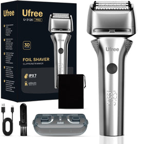 Ufree Foil Shaver exterior with pop-up trimmer for precise edging