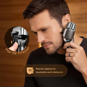 Ufree shaver handle demonstrating wet and dry usability