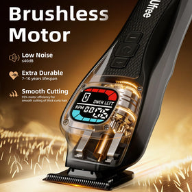 Ufree clippers side view highlighting ergonomic grip for precise control during cuts.