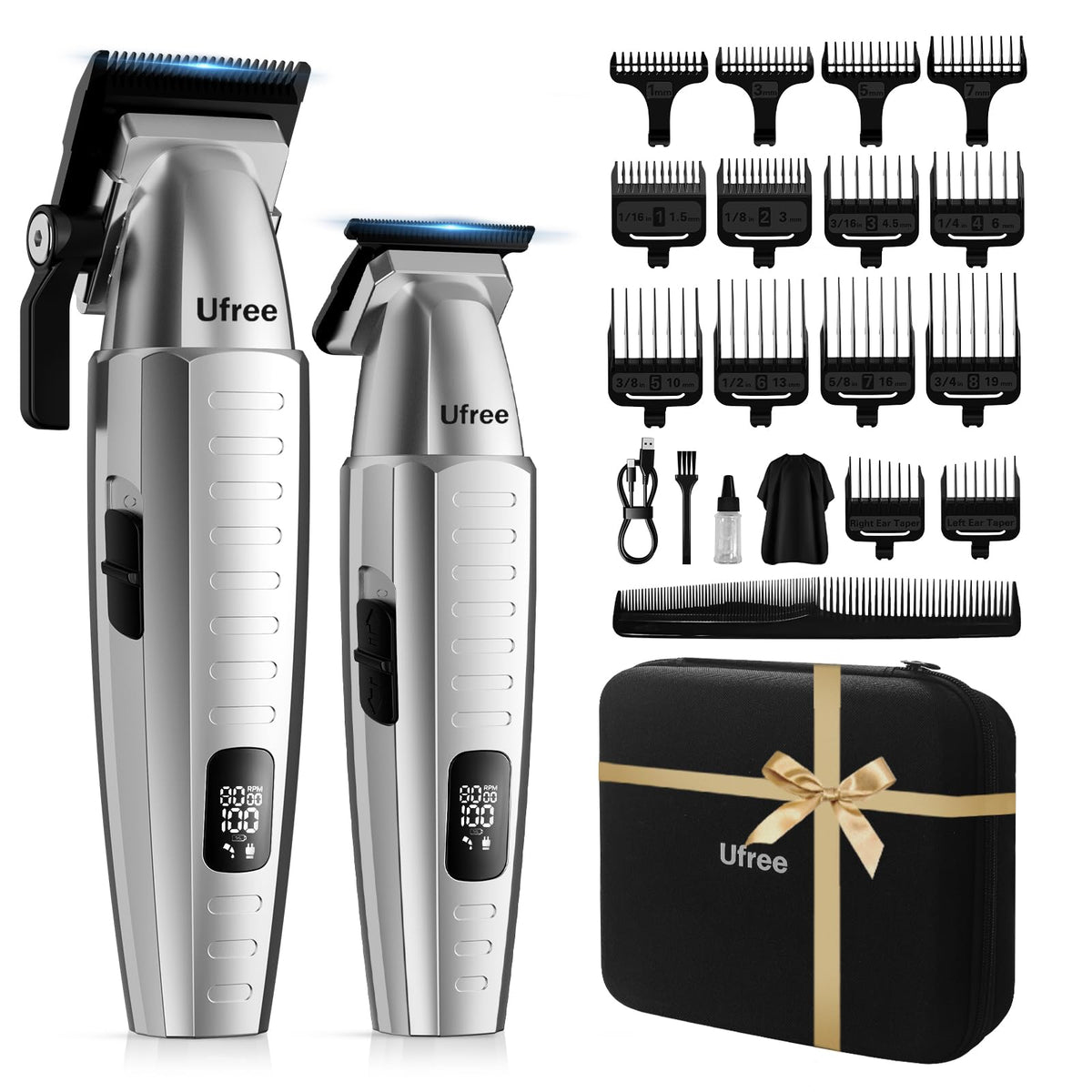Ufree professional hair clippers with bag for organized grooming on the go
