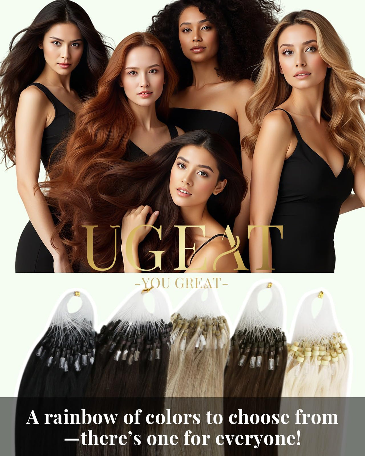 Ugeat extensions deliver instant volume and length.