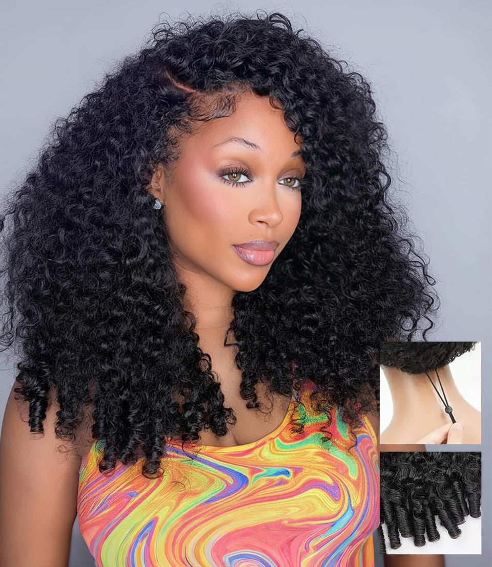 Ugrace Burmese curly wig 6x5 HD lace front for natural part and quick styling