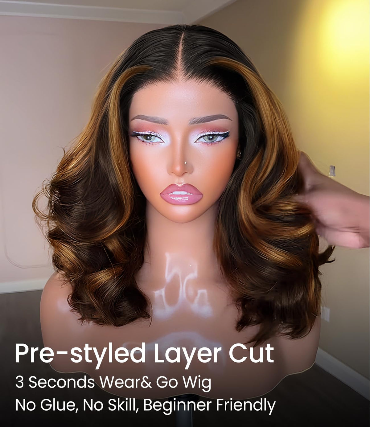 Ugrace Hair bleached knots detail blends lace for a realistic scalp illusion.