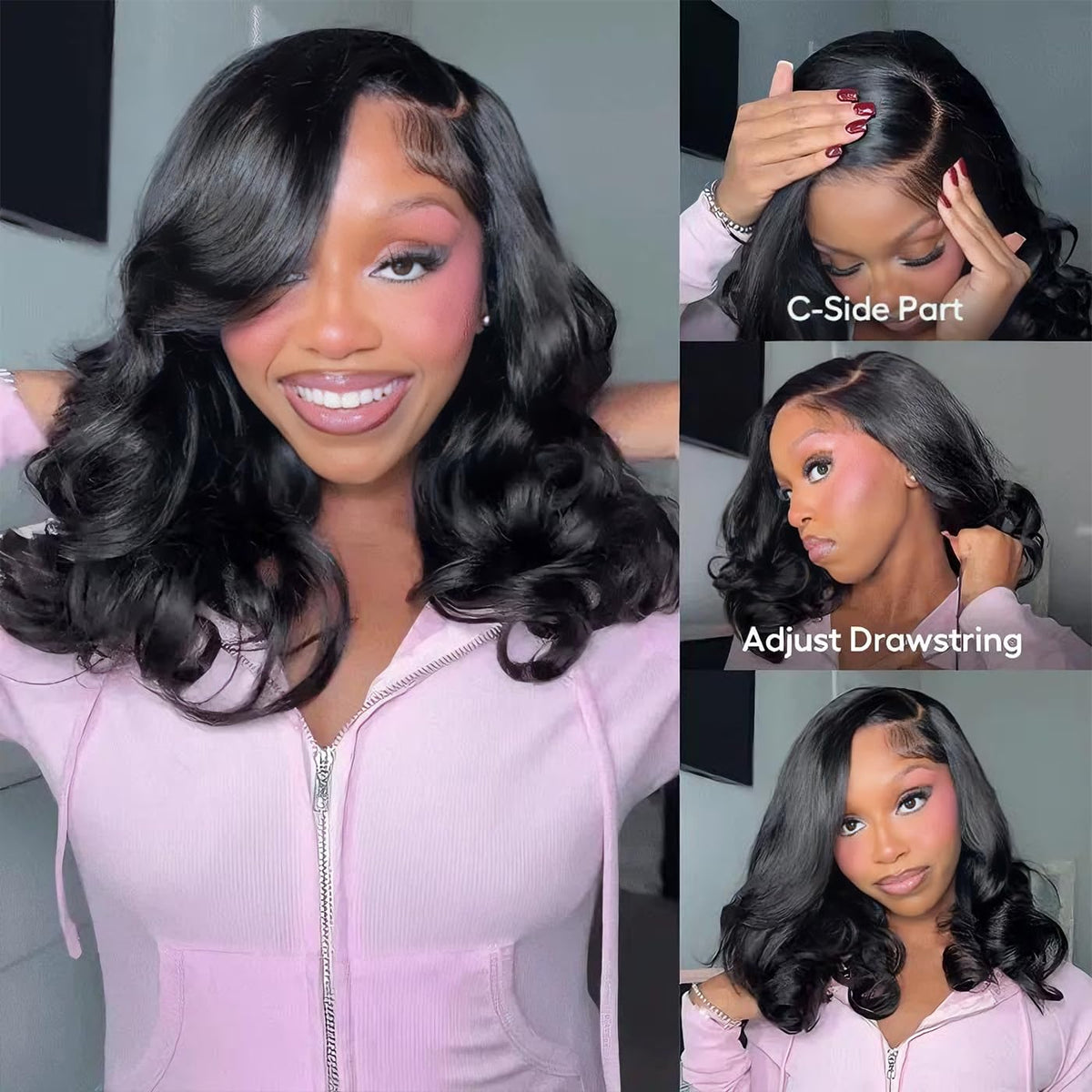 Ugrace Hair easy wear no glue required for fast styling