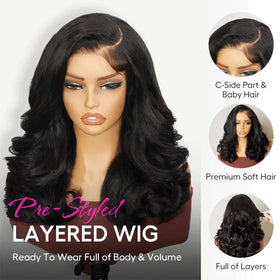 Ugrace Hair pre-plucked natural hairline lace closure wig for authentic look