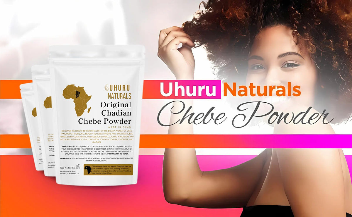 Uhuru Naturals ingredient blend label features lavender croton and clove.