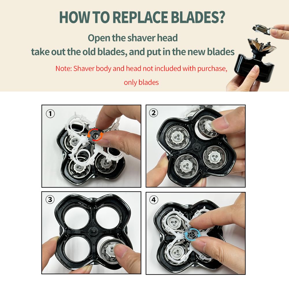 UICINOY Pitbull blades rinsed under faucet for quick cleaning