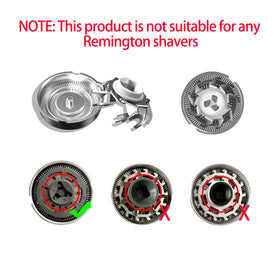 UICINOY 7.35mm height heads offer a close shaving profile