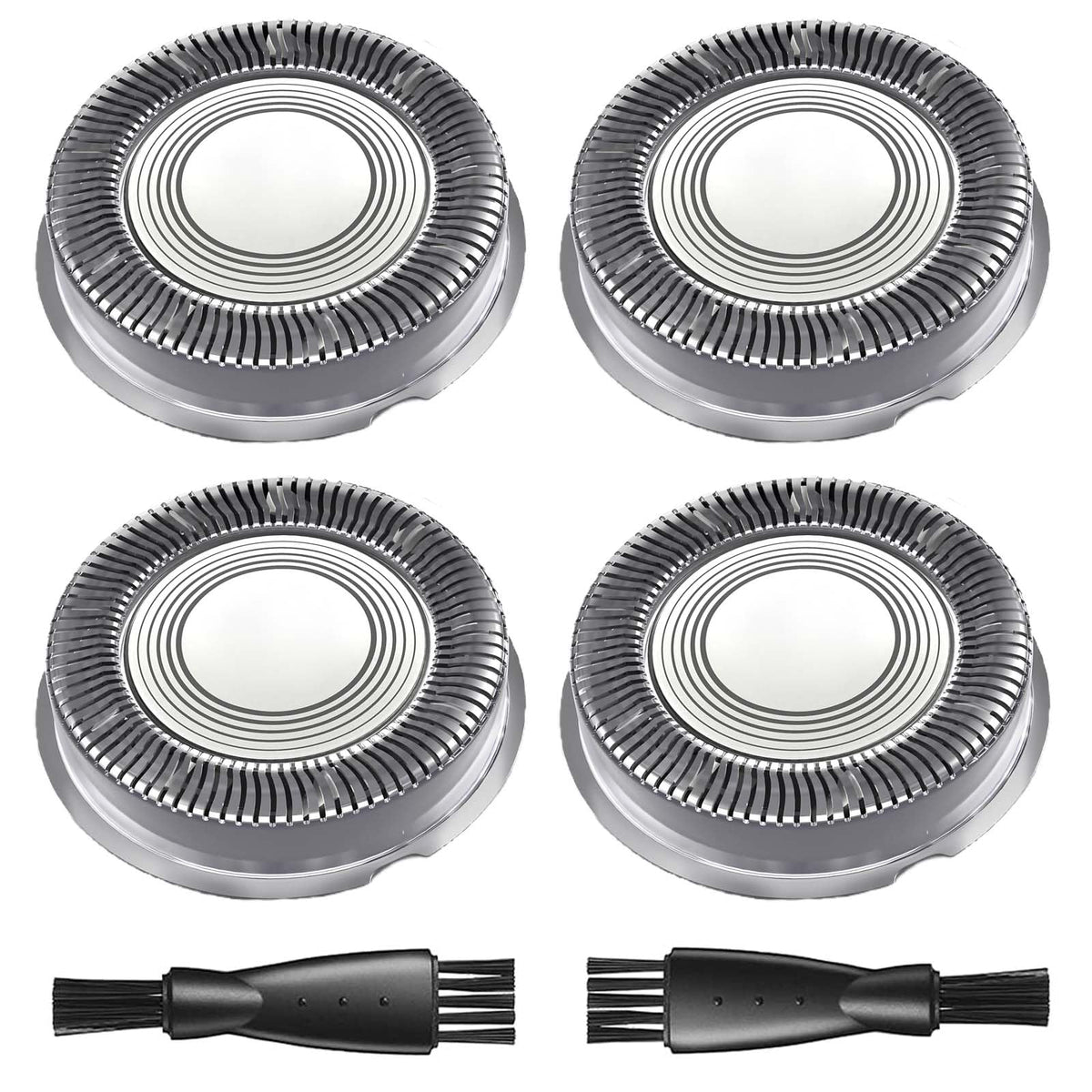 Uijino HS740 replacement head close-up, sharp Japanese steel for precise shaving.