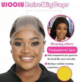 UIOOIU 4x5 lace cap creates a natural-looking part and protects frontal edges.