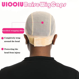 UIOOIU 4x5 lace cap promotes natural-looking part and edge protection.