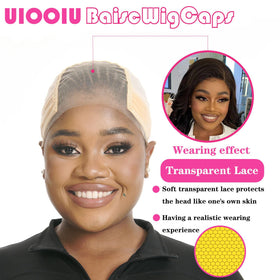 UIOOIU Wig cap adjustable buckle demonstrates customizable fit and comfort.