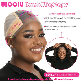 UIOOIU Wig cap breathable mesh fabric keeps scalp cool during wear.