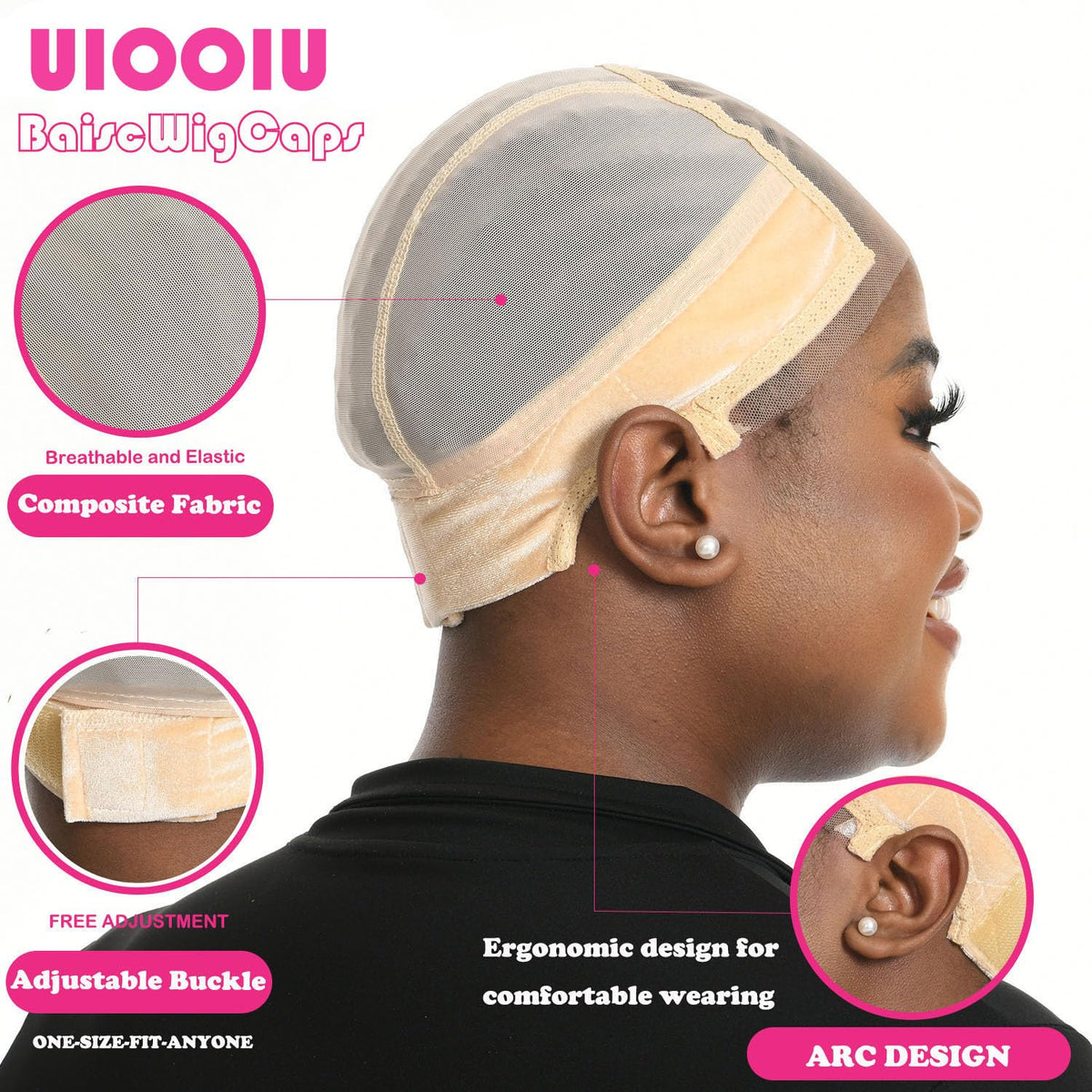 UIOOIU Ergonomic ear-area design enhances comfort and reduces pressure.