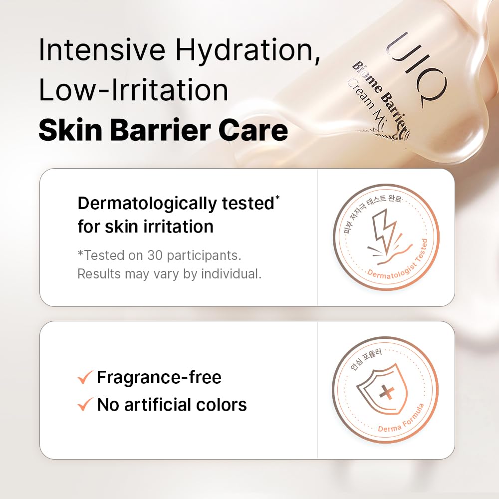 UIQ Biome Barrier Cream Mist fits in daytime bag for on-the-go hydration.