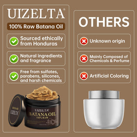Packaging of Uizelta Batana Oil with premium formula