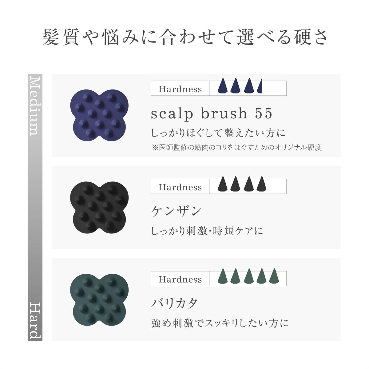 uka Shampoo Brush Kenzan in bathroom shows water-friendly use and quick drying
