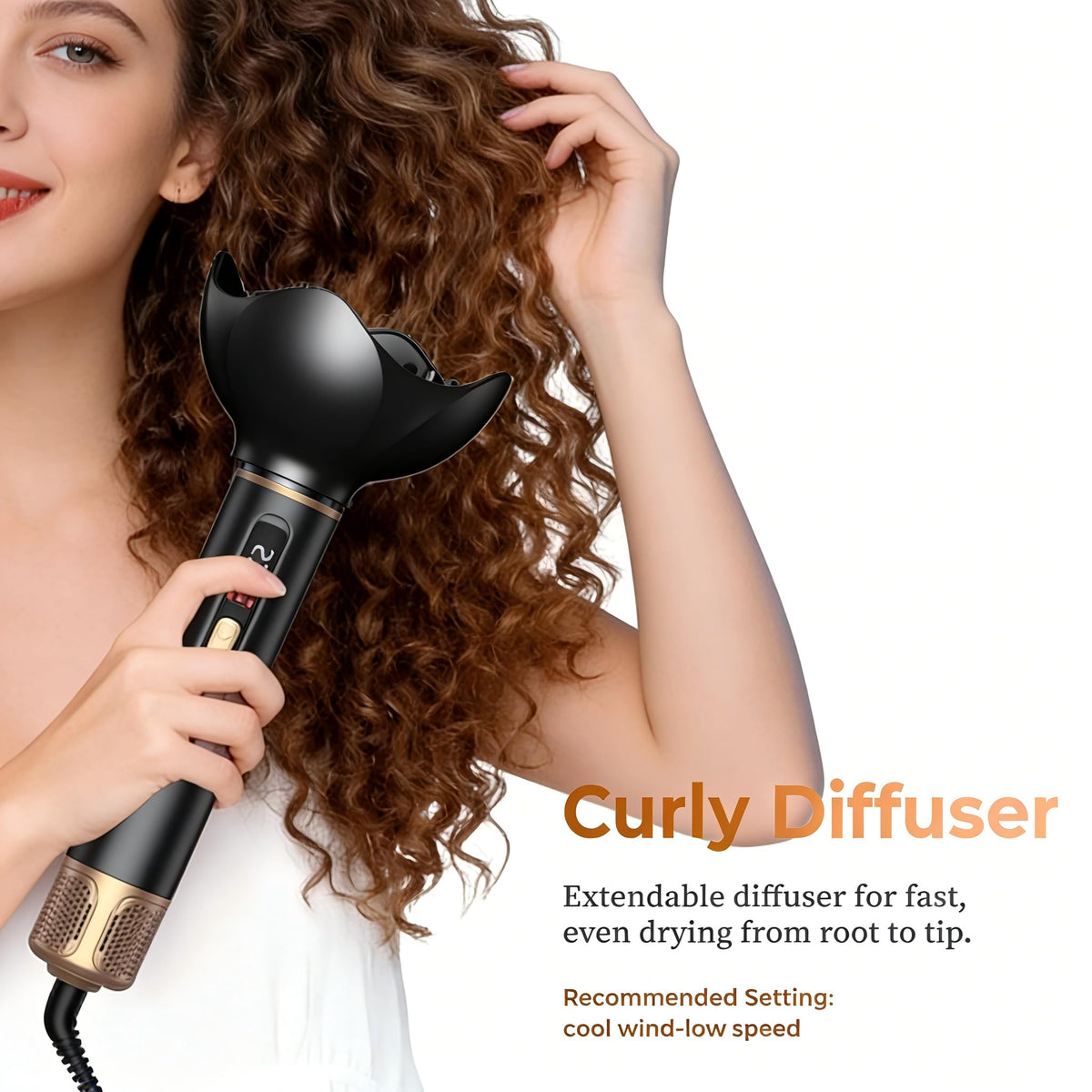 UKLISS auto-wrap curl barrel right complements symmetrical curls effortlessly