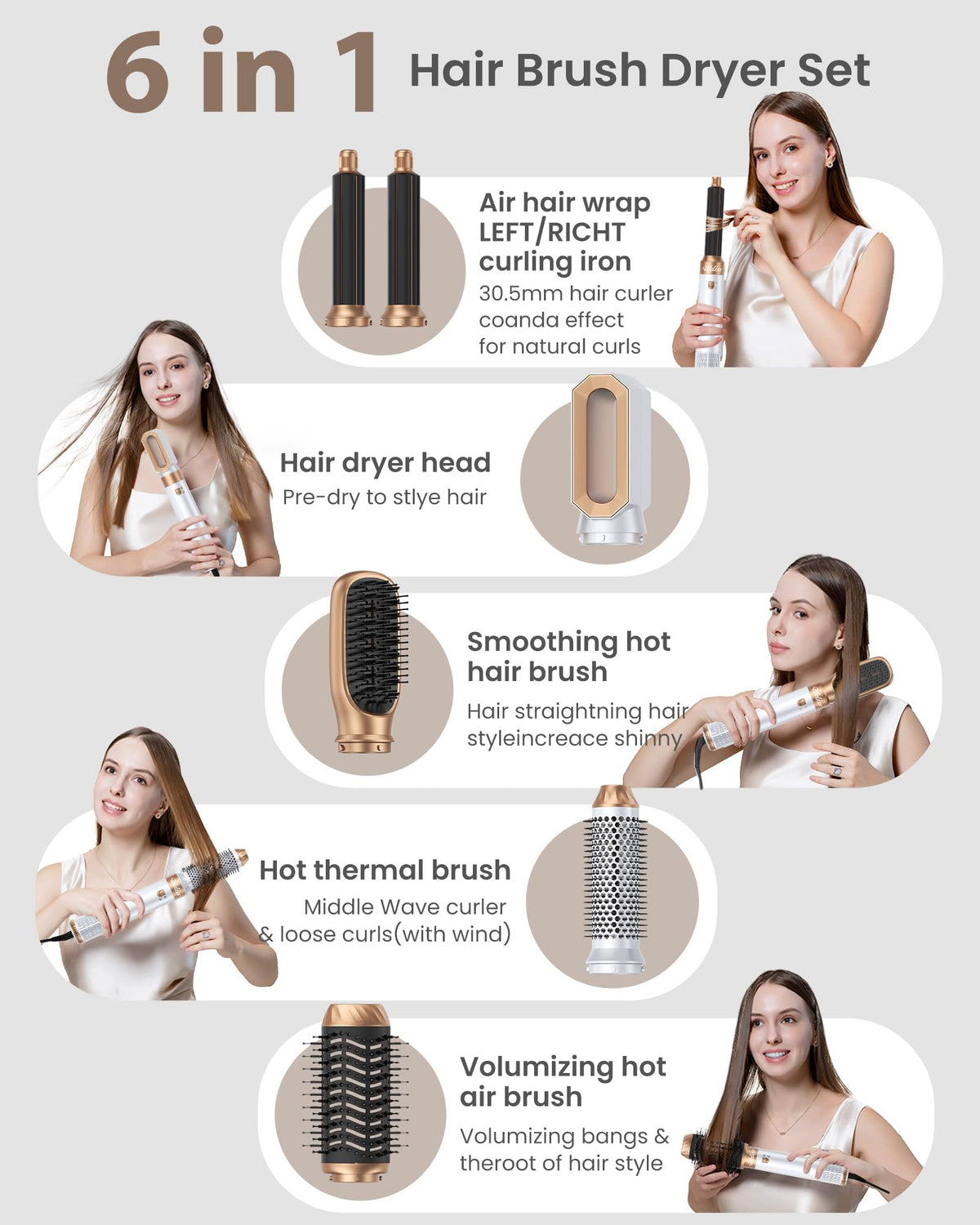 UKLISS ionic ceramic tech smooths cuts and reduces frizz for shine.