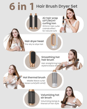 UKLISS ionic ceramic tech smooths cuts and reduces frizz for shine.