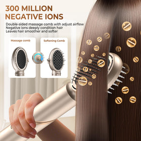 Round brushes from UKLISS providing fast blowouts with lasting volume.