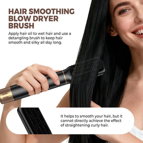 UKLISS smoothing brush head delivering a sleek, frizz-free finish