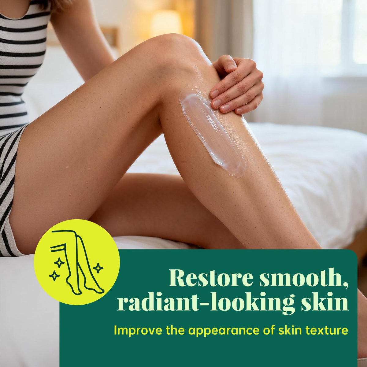 Skin after application appears smooth and comfortable.