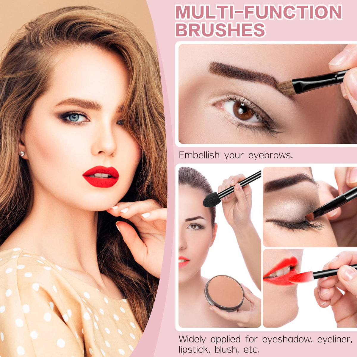 ULENDIS disposable makeup brush set keeps sessions clean and convenient