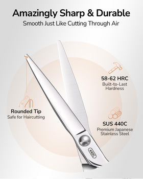 ULG 440C Japanese stainless steel provides durable, corrosion-resistant performance for busy days.