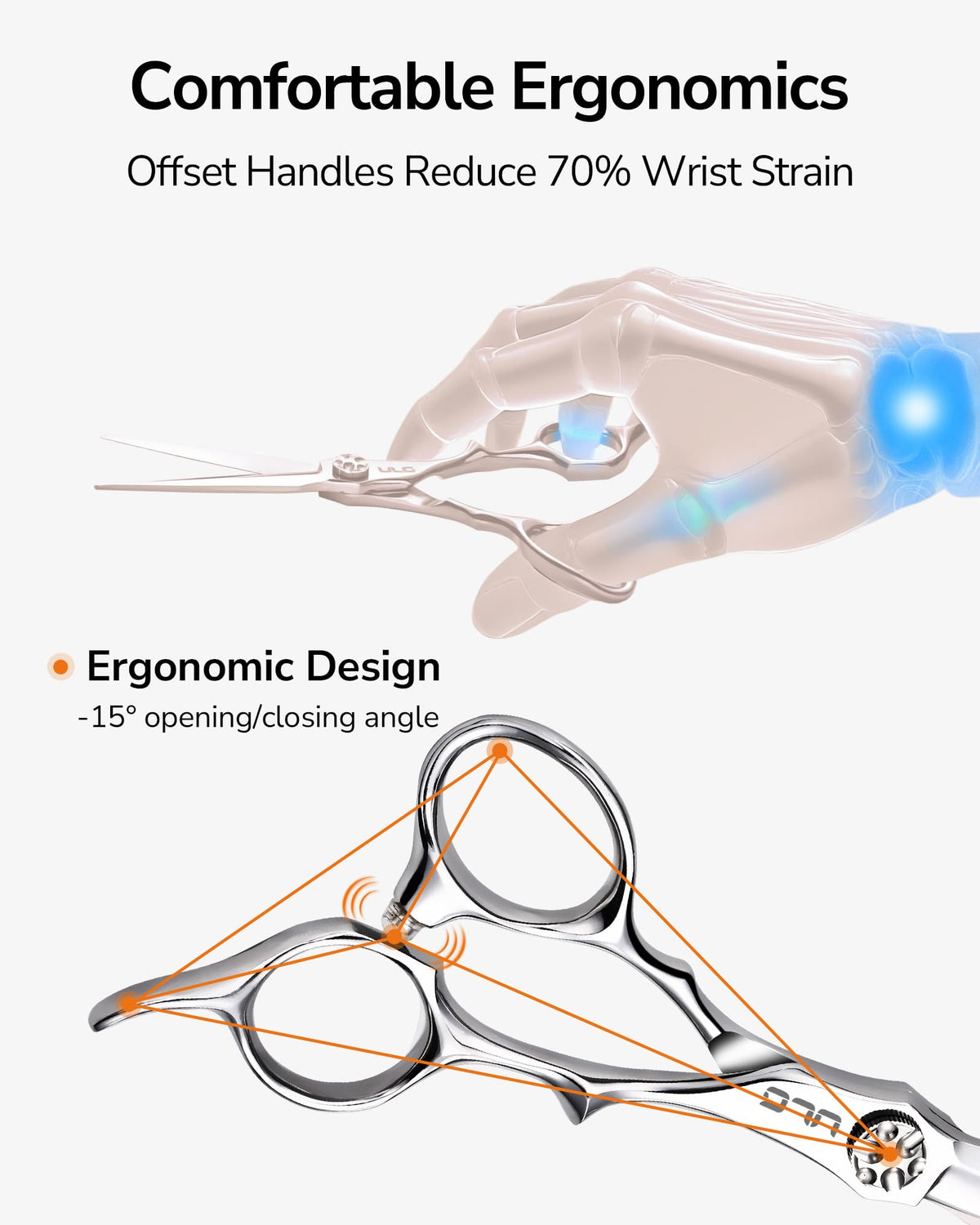 ULG adjustable tension screw lets you customize tightness for effective control.