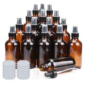ULG amber glass spray bottle 4oz ideal for essential oil blends