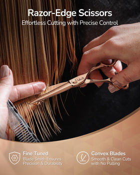 ULG ergonomic 3D offset handles reduce wrist strain during long styling sessions.