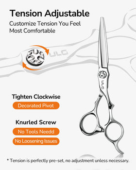 ULG ergonomic offset-handle design reduces wrist strain during long styling sessions.