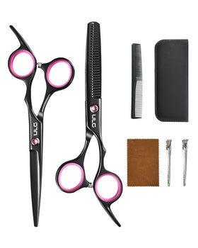 ULG hair cutting scissors 6.5 inch blades for precise trims.