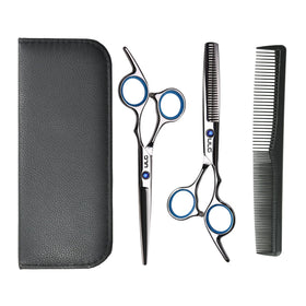 ULG hair cutting scissors blade closeup for precise, clean trims.