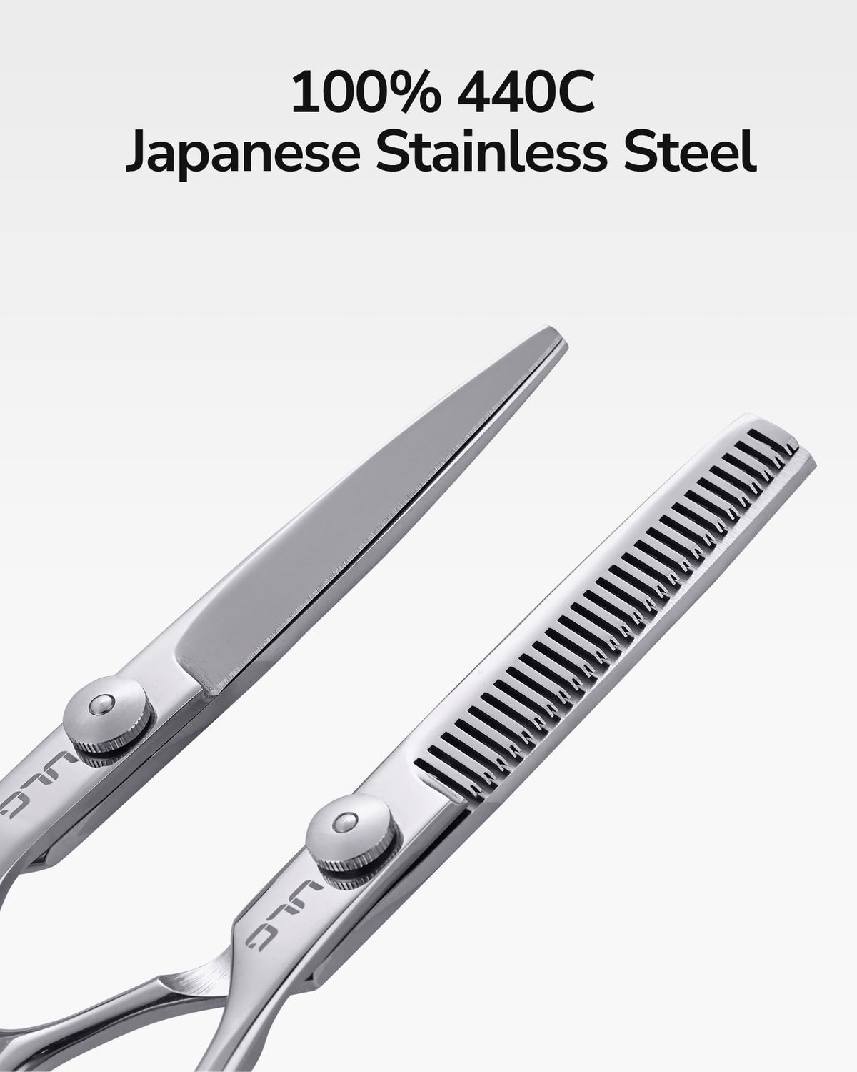 ULG thinning scissors in use for home or salon