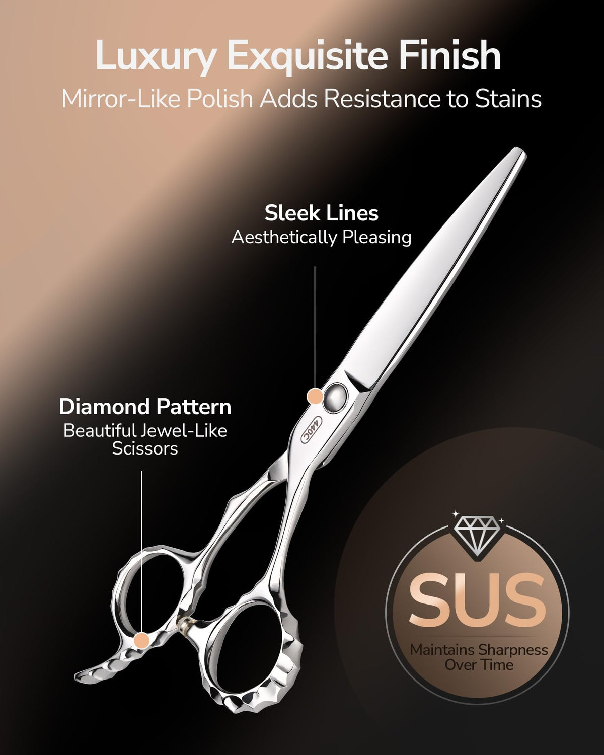 ULG hand-honed razor sharp blades offer precise, clean cuts with minimal tug.