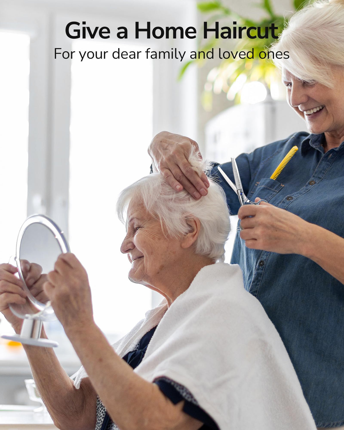 ULG hand-sharpened left-handed scissors deliver smooth cuts on all hair types.