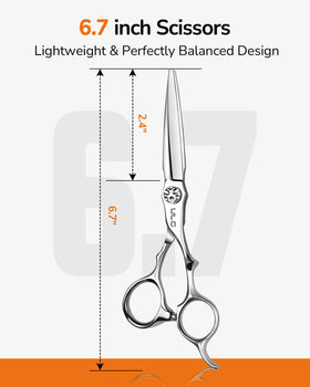 ULG Japanese 440C stainless steel blades offer lasting sharpness for clean trims.