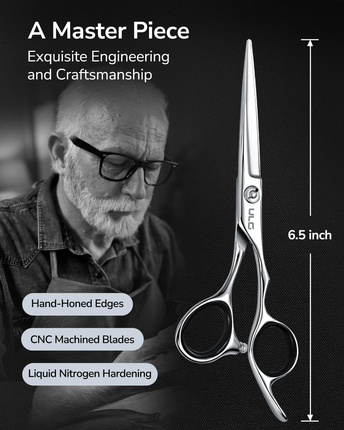 ULG convex-edge blades on premium Japanese steel for versatile straight and layered cuts