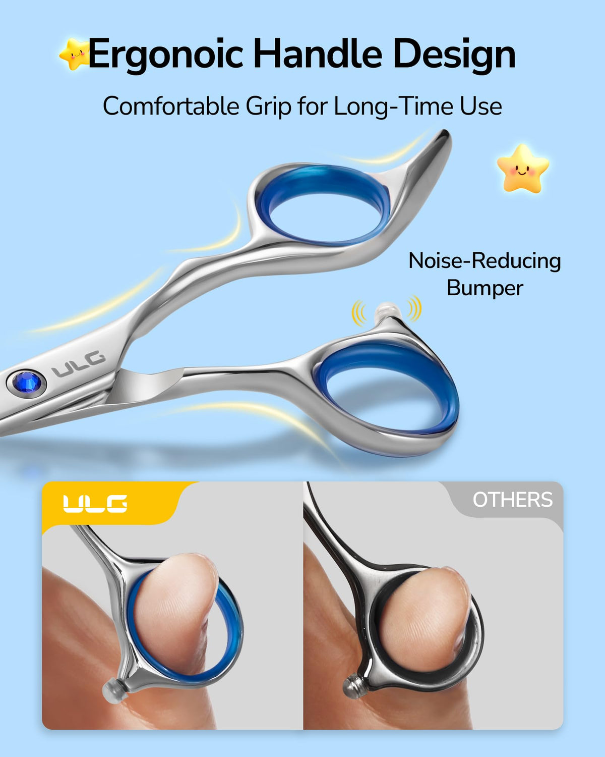 ULG 100% Japanese stainless steel blades for smooth cuts