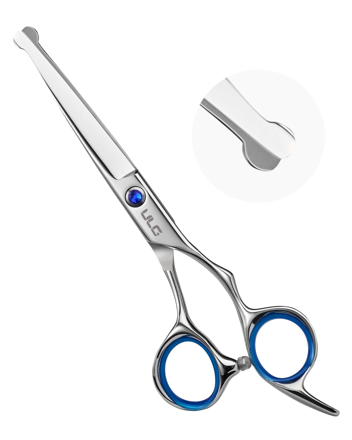 ULG Hair Cutting Scissors for Kids round-tip safe home trims