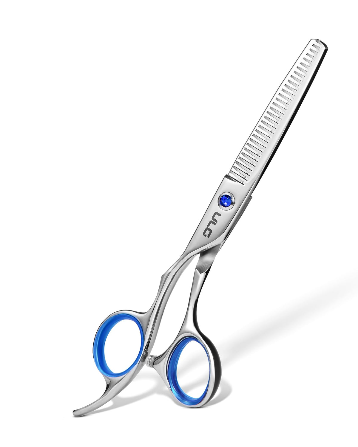 ULG left-handed thinning scissors with razor edge for precise layering.