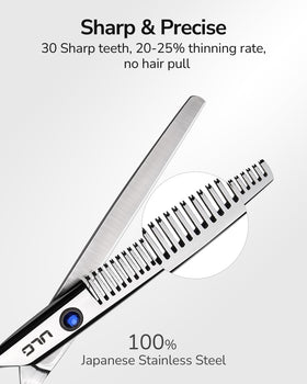 ULG professional barber scissors with mirror finish for a premium look.